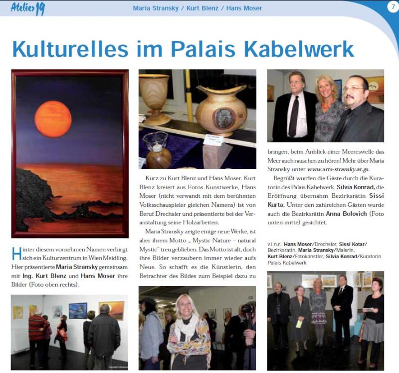 Zeitungsartikel  aus Atelier19-Zeitung